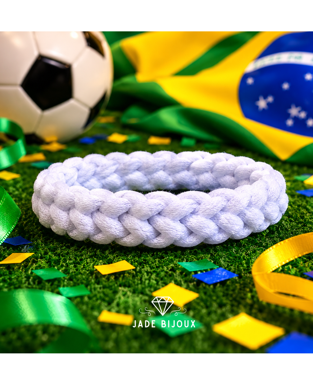 Pulseira crochê Copa