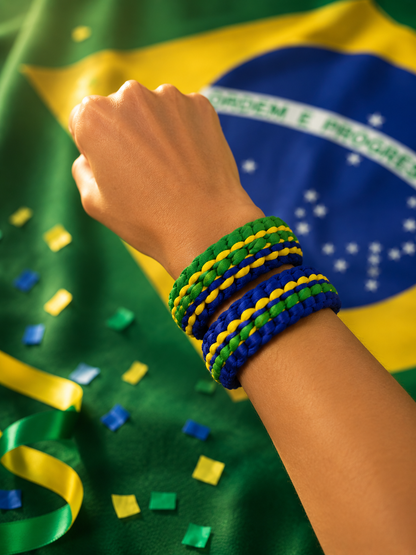 Pulseira crochê Copa