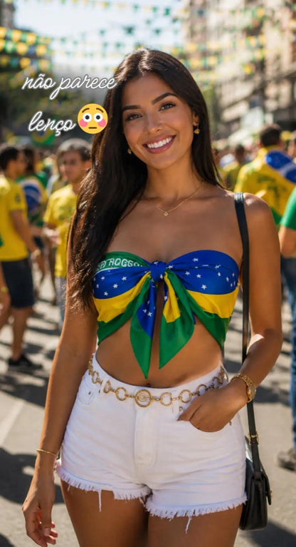 Lenço cetim Brasil
