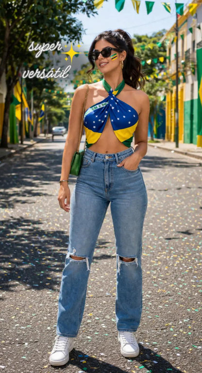 Lenço cetim Brasil