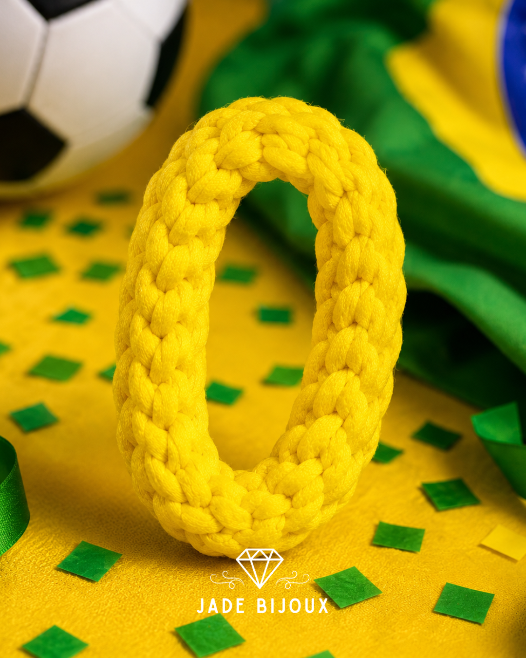 Pulseira crochê Copa